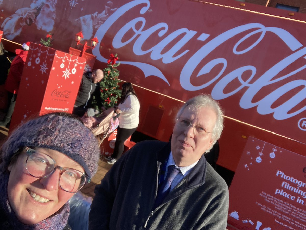 The Coca Cola truck is in town. The holidays are coming!!!!