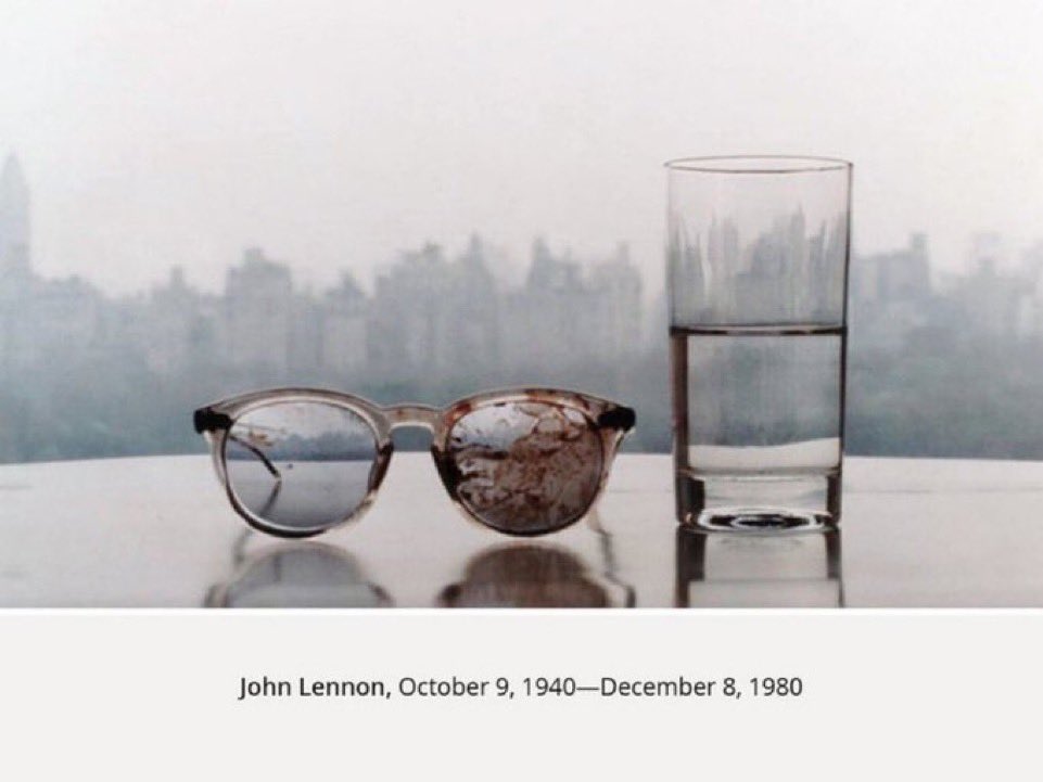 shannonrwatts's tweet photo. John Lennon was assassinated 42 years ago today by a man who flew from Hawaii to New York with a handgun in his suitcase. He shot Lennon five times with hollow-point bullets. Since then, over 1.5 million people in America have been shot and killed - many more wounded.

Imagine… https://t.co/fKUW0X1eX3
