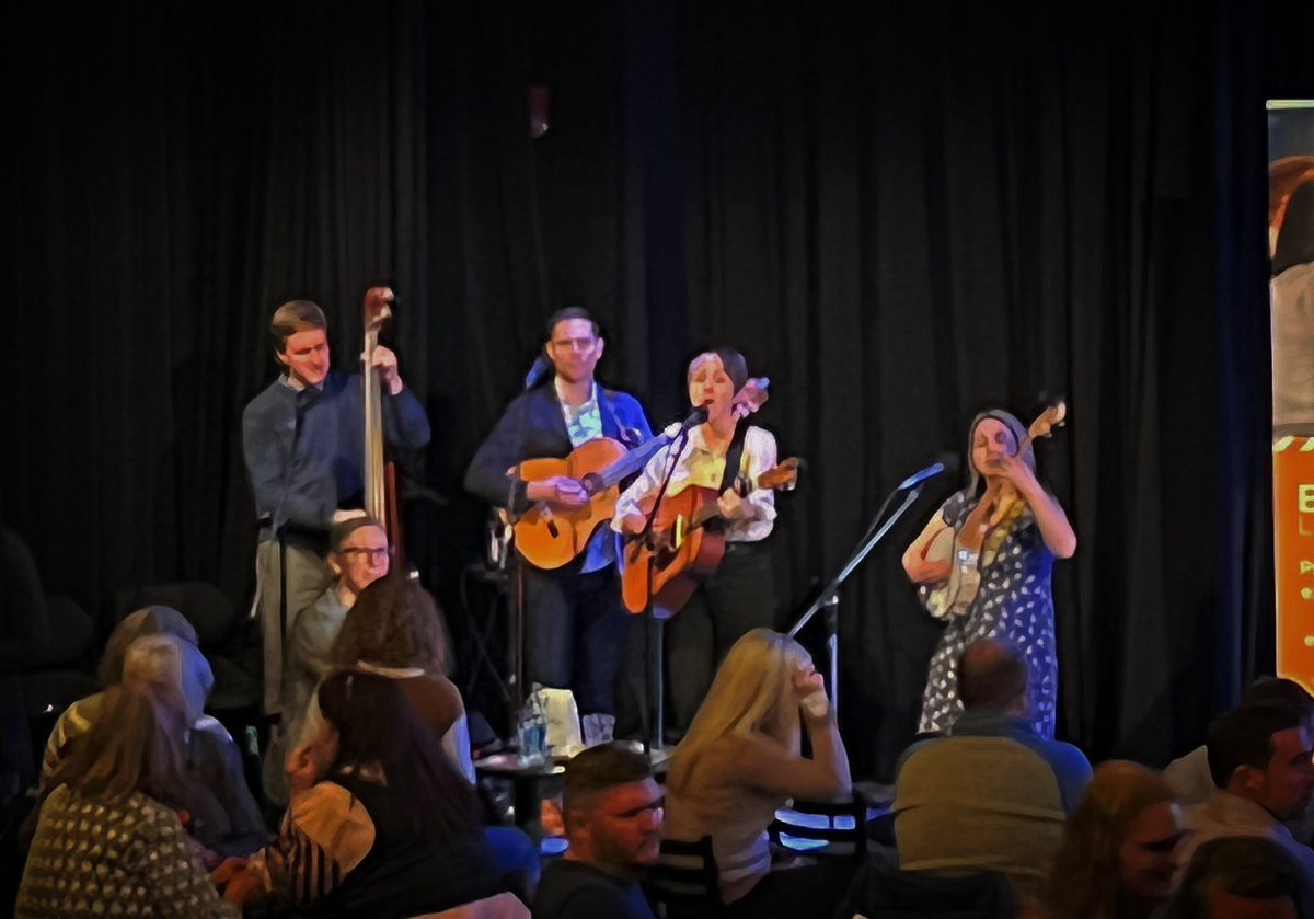 Great to see @theabbierevue performing at BioConnect Iowa @InnoVentureIowa Challenge pitch competition in #DowntownDSM! You can book them for a concert in your home via HomeDitty.com! #homeditty #homedittynation #houseconcerts #DSMUSA #startups #dsmlivemusic
