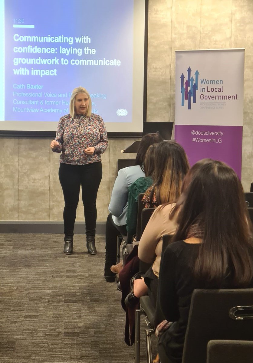 TotalEventsDEI's tweet photo. A huge thanks to @ProVoiceCoach for their brilliant session on Communicating with confidence: laying the groundwork to communicate with impact. #WomeninLocalGov https://t.co/qHIQovUc2S