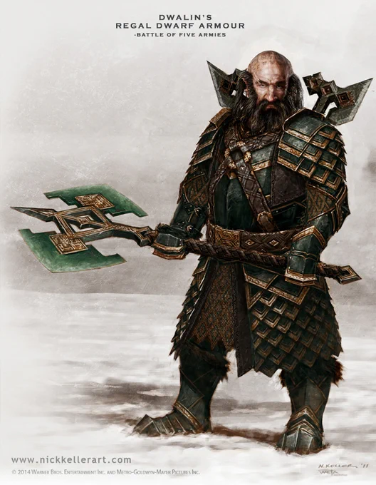 Hilo con los mejores diseños conceptuales de Nick Keller para la trilogía de El Hobbit de Peter Jackson.La raza de los  