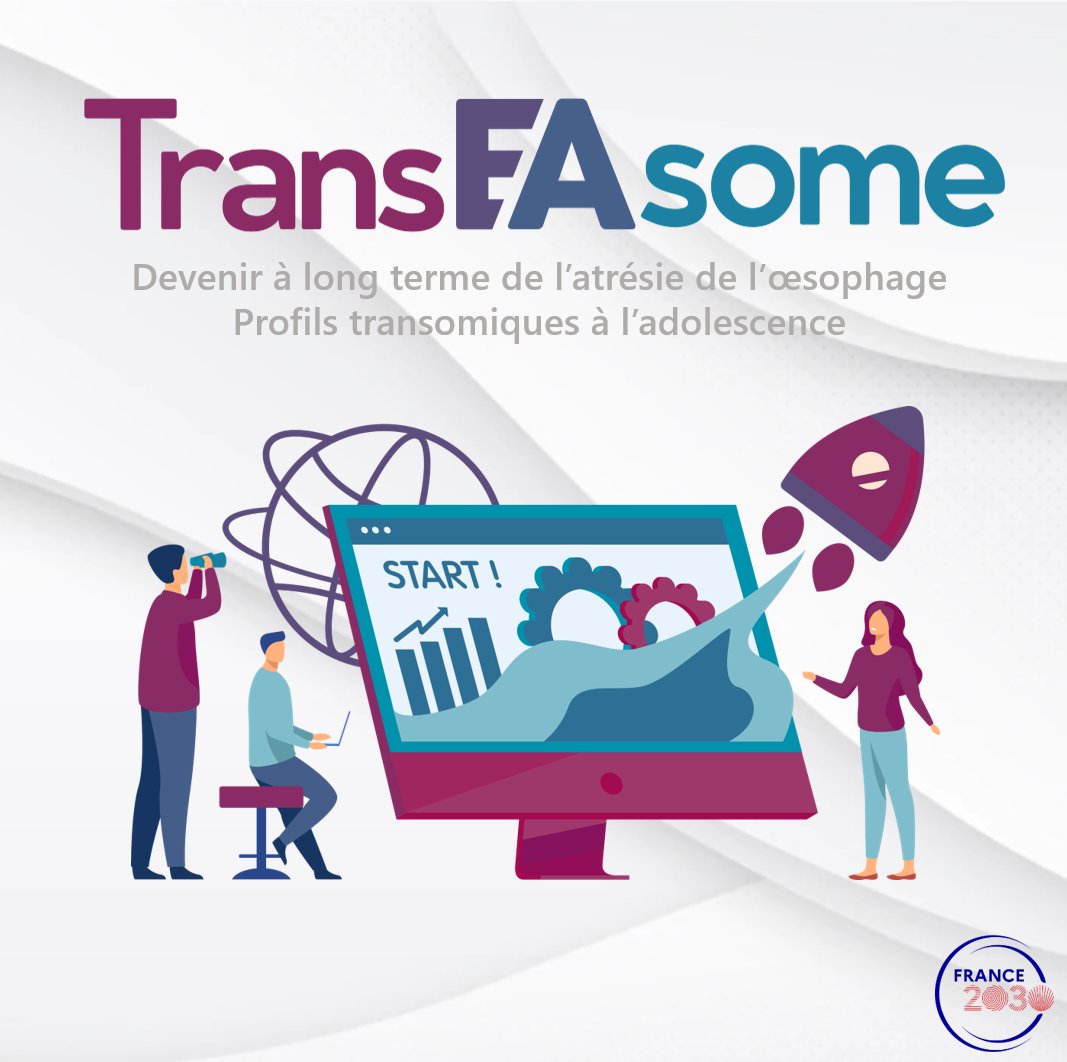 TransEAsome's tweet photo. @TransEAsome vient d’organiser sa réunion de lancement avec l’@AgenceRecherche. Début des inclusions prévues en mai 2023 ! 

@CHU_Lille, PRISM, GO@L, Bilille, @pedstart, @afao_asso et France_Cohortes 

Projet ANR-21-PMRB-0011
#Ulille #INSERM #ANR #France2030 #atresiedeloesophage https://t.co/MKBQ8QvKx1