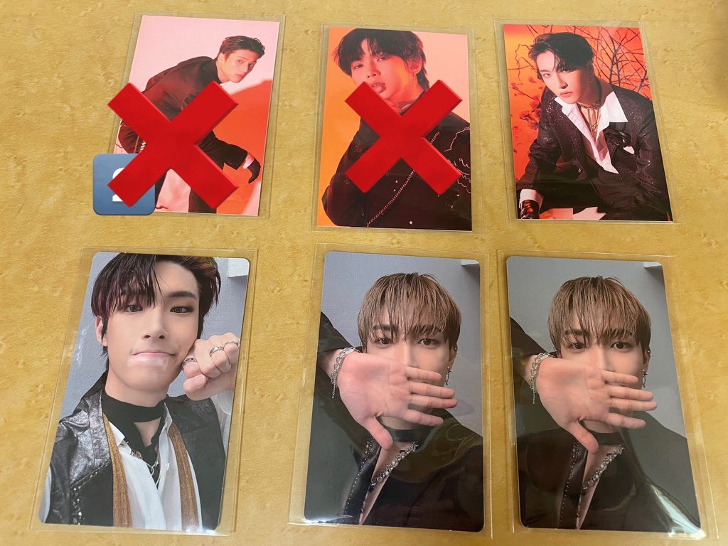 s___y_24's tweet photo. ateez トレカ 交換

譲 画像1.2.3枚目

求 ヨサン(画像３枚目優先)

⚠️サンの個別CDはウヨンに交換して頂ける方優先です🙏🏻

⚠️複数まとめて交換していただける方を探しております

郵送でのお取引希望です📮
異種交換🙆🏼‍♀️

なんでも検討しますので画像とともにお気軽にリプお願いします🙇🏼‍♀️ https://t.co/8Qei40ZS4B