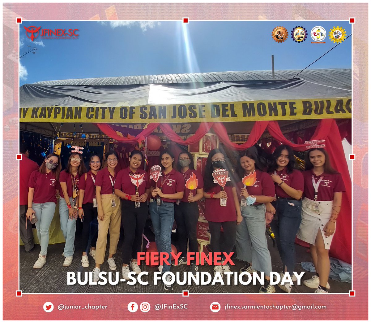 junior_chapter's tweet photo. Fiery Finex Booth.
Cheers to another successful event, JFinEx Babies! π₯
Let's have a glimpse of the last 2 days' event! β¨
#BulSUat118
#JFinExSC
#ToExcelIsOurGreatestDuty https://t.co/GWyMMcwzG2