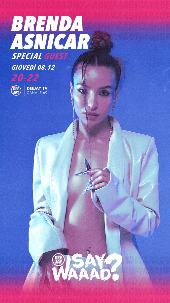 latinmusic01's tweet photo. Oggi Brenda Asnicar ospite di @saywaaad @radiodeejay !!! 🔥 donde están los bandidos de @Asnicar__Brenda? 🇮🇹🇮🇹 https://t.co/MEFDfS0jGt