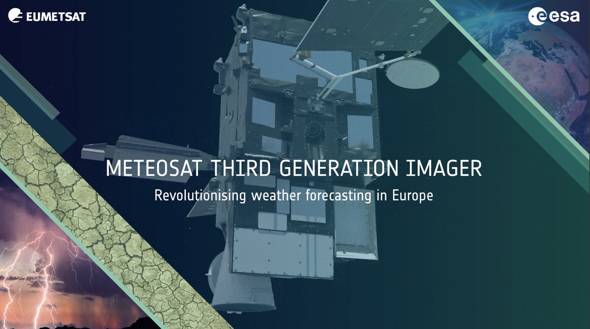 Building on the long-standing partnership between ESA and <a href="/eumetsat/">EUMETSAT</a>, Meteosat Third Generation will guarantee continuity of data for weather forecasting for the next two decades. The first satellite, #MTGI1, is planned for launch on 13 December. More 👉 indd.adobe.com/view/80cb38fc-…