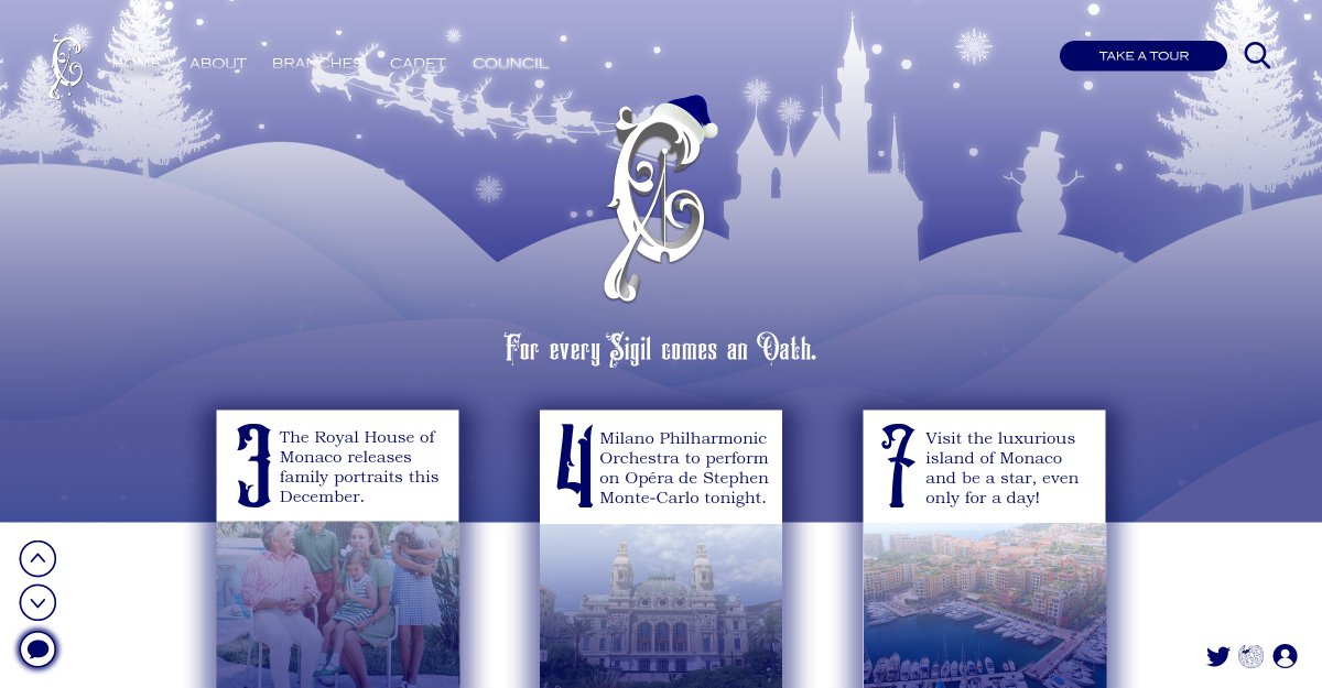 ㅤ
  
      ⌕  royal-house-of-monaco.ًcom

Bring out your Pan de Natale and celebrate the holidays with the Royal Household of Monaco! We wish you the jolliest Christmas and bountiest New year as we cheer for a wonderful year.

Joyeux Noël, beloved ton!
  
ㅤ