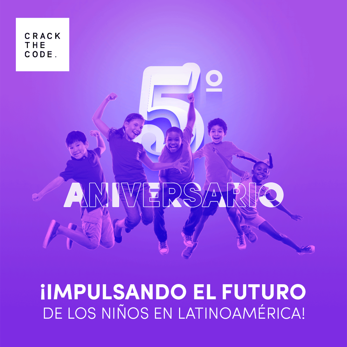 crackthecode_la's tweet photo. ¡Gracias por dejarnos ser parte del crecimiento de tu coder! #5AñosCrackTheCode https://t.co/VQd6qCn4fc