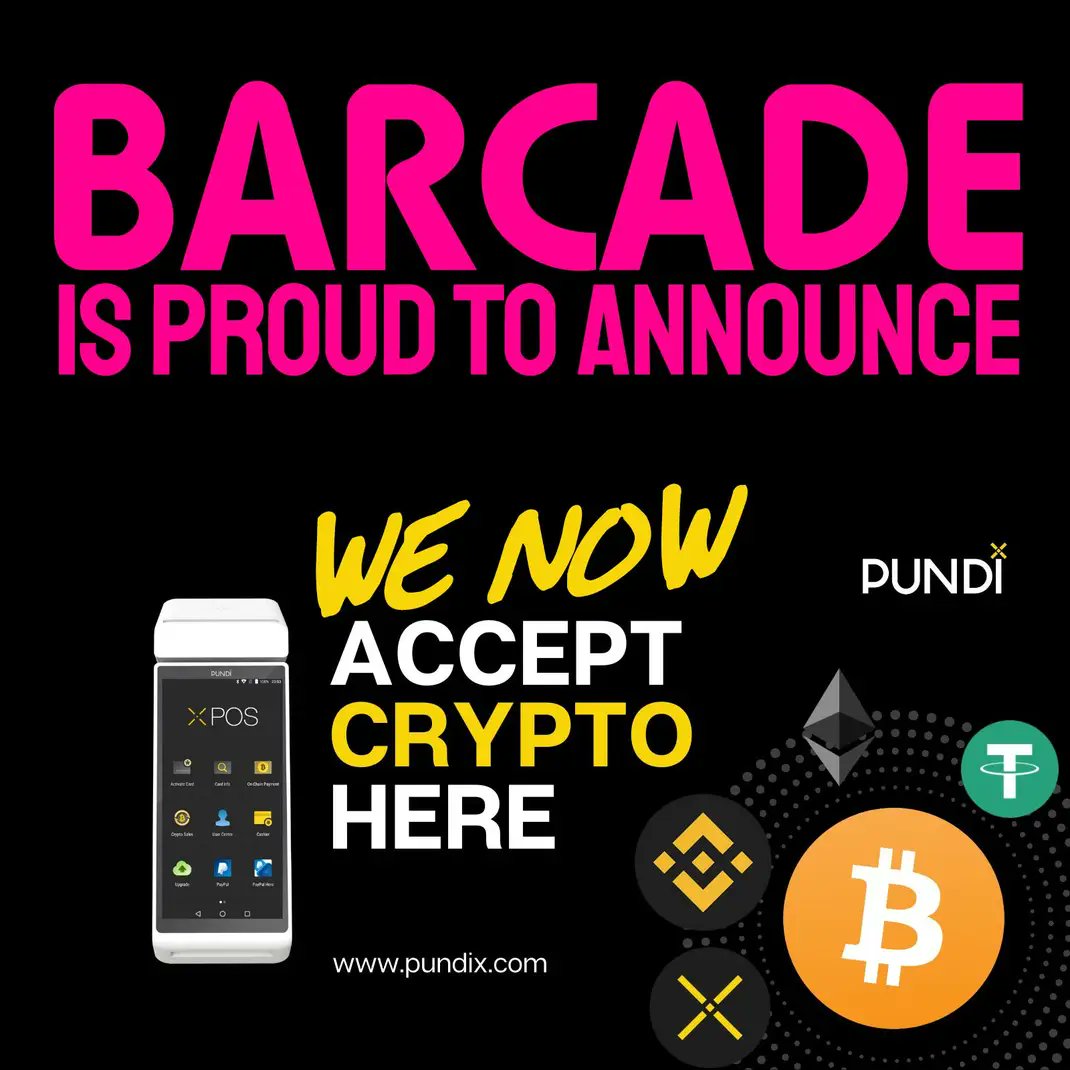 PundiXLabs's tweet photo. Welcome Barcade 🔥

Barcade, the sports bar in #Taiwan 🇹🇼 is now accepting #Bitcoin and other #cryptocurrency via #PundiX #XPOS 🔥 

Watch #WorldCup, enjoy your 🍸 and pay with crypto!

#Web3 #ETH #USDT #BNB https://t.co/w1pg4gBlrB