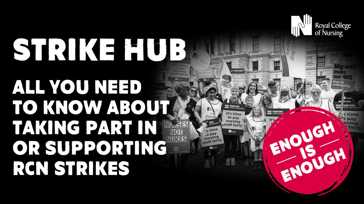theRCN's tweet photo. Whether you're on picket lines or want to support picket lines, find all the information you’ll need on our strike hub: https://t.co/tj0wNb2vYi

#FairPayForNursing  #SafeStaffingSavesLives https://t.co/MobQkSnQJl