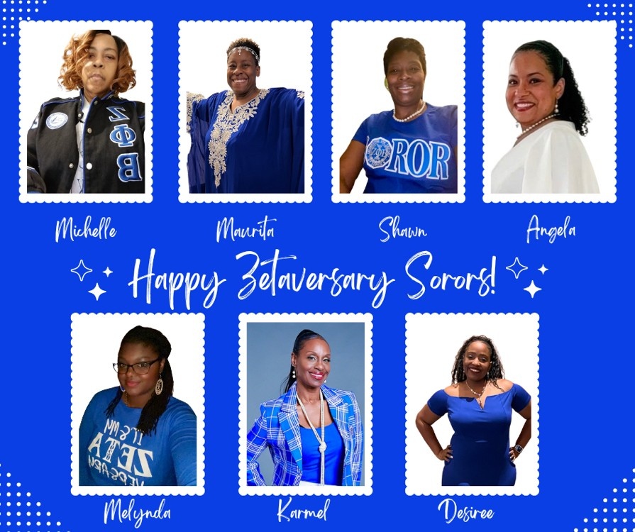 InksterZetas's tweet photo. Wishing these amazing ladies a very Happy Zetaversary!! You all provide so much for our Chapter we couldn't be more proud!! Enjoy your very special celebration Michelle*Maurita*Shawn*Angela*Melynda*Karmel*Desiree

#Zetaversary #Celebrate #TheInksterZetas #ZNZ #ZPhiB https://t.co/vdD4fUYOIP