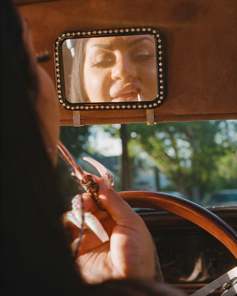 💅🏻🌸✨ @thaliagochez shoots Los Angeles female low riding community for Sixteen Vol.8 #sixteenjournal #lowrider