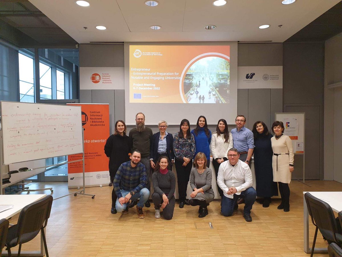 Entrepreneur_eu's tweet photo. The second meeting of the ‘Entrepreneur’ project took place this week at Katowice, in Poland!
#entrepreneurproject #entrepreneur #funding #highereducation https://t.co/M3Yd6WvJ0r