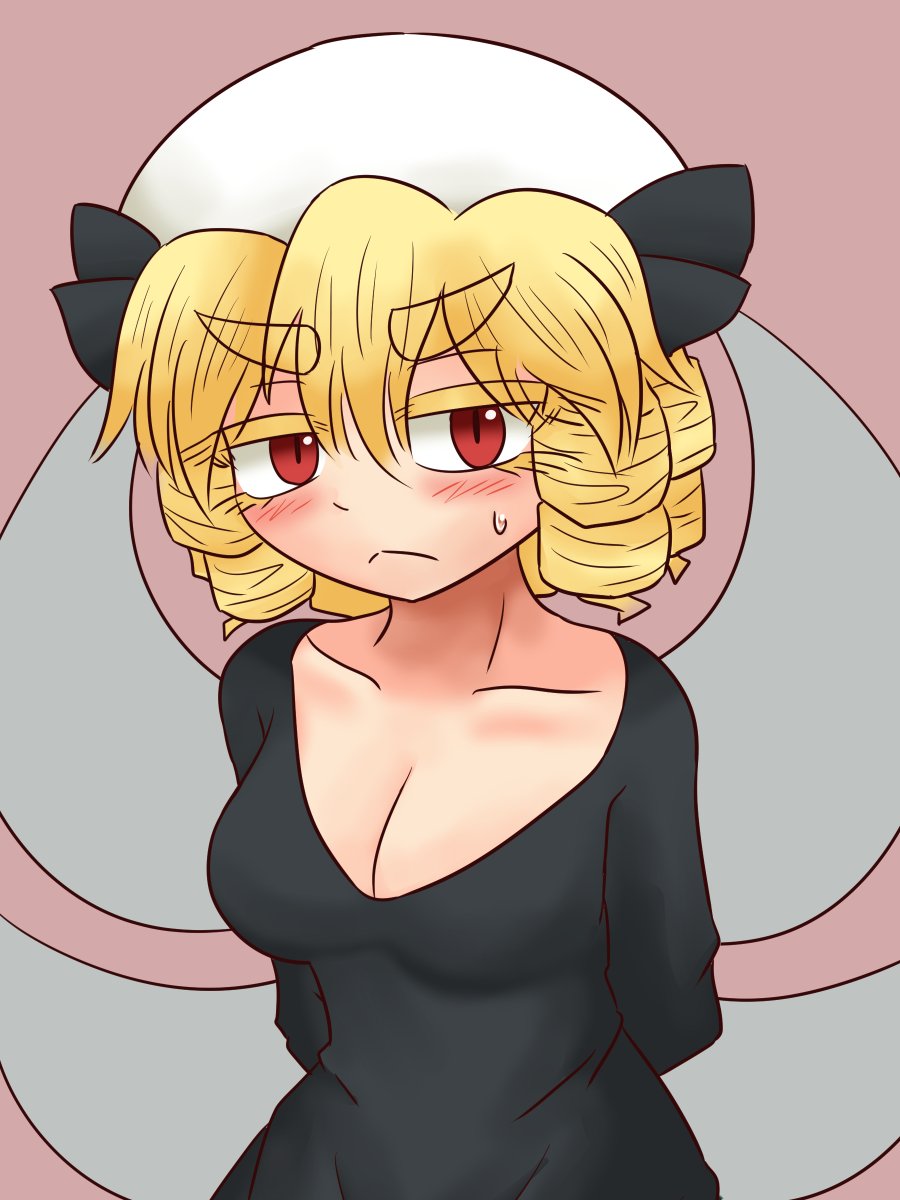 ルナチャイルド 「満月で巨乳になったので視線が胸に集まるか試しているルナチャイルド 」|パキラのイラスト
