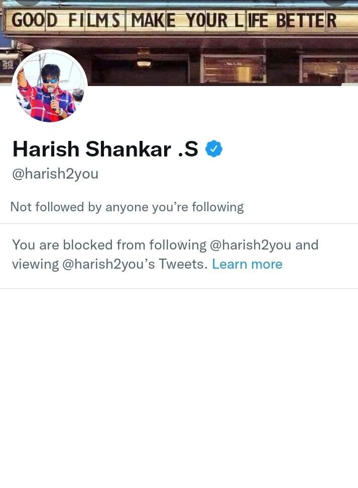 RT @KickPSPKHaters: Who Blocked By Harish Shankar Please Retweet...

#WeDontWantTheriRemake https://t.co/2bsqUZbYDn