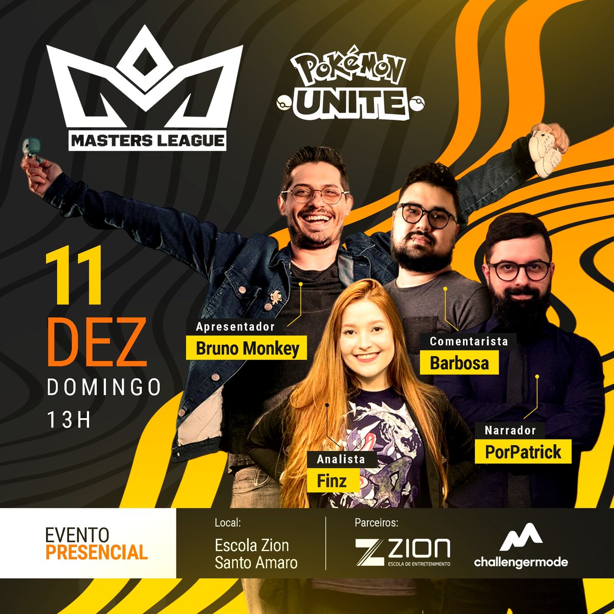masters_league_'s tweet photo. Você está preparado para o primeiro presencial de Pokémon Unite do Brasil? Se liga quem estará lá pra receber você nesse mega evento 😉
@porpatrick @brunomonkey22 @Finzteren @_TheBars https://t.co/LUN2cv0RXF