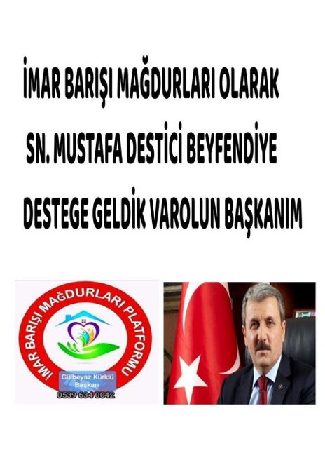 ebru15633236's tweet photo. Sayın DESTİCİ,Sayın Çakır ,
İmar Mağduru olan bizlere desteklerinizi asla unutmayacağız,destekçileriniziz,@Mustafa_Destici @AlaattinCakir07 https://t.co/e5hMN4H30W