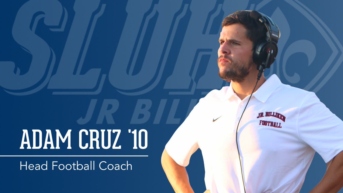 sluhjrbills's tweet photo. We are pleased to announce Adam Cruz ‘10 has been appointed varsity @SLUHfootball head coach for the 2023 season. Cruz has been on our football coaching staff for the past decade and was interim head coach this past season. https://t.co/6i08sGZ7v3 @SLUHAthletics #SLUHAthletics https://t.co/IJsglc8DU3