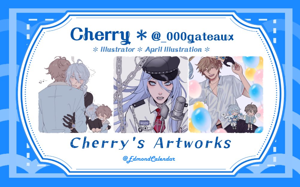 EdmondCalendar's tweet photo. ✨Artists 5/14✨
Today's artist introduction is @_000gateaux, who is in charge of the illustration for April! Their soft artstyle, both in lineart and color palettes, will be a gorgeous touch in our calendar!💙
#SexyEdmondCalendar #EdmondFanProject https://t.co/c8H4JyBH7q