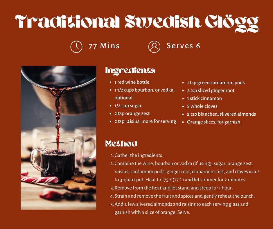 GNUSings's tweet photo. Warm your cockles with this glögg recipe .. aka glühwein, mulled wine or vin chaud, this spicy little beverage is Christmas cheer in a mug .. 🍷

Over-21s only tho!

Have a cup with is this Sunday at our Jul Cafe:
https://t.co/FbFdLWCmeS https://t.co/jTyNkV3sve