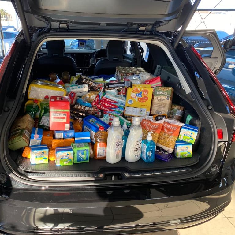 VolvoWatford's tweet photo. If you are paying us a visit before Christmas, please feel free to help us keep filling up the the Volvo V90 in our showroom for The Trussel Trust food bank. Any dry food or tin donations welcome and thank you to all that have contributed so far! https://t.co/EUPUEjJuSl