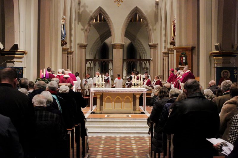 BishopPMcKinney's tweet image. A most prayerful celebration in the Cathedral of 1st Vespers on the eve of the Feast of the Immaculate Conception of Our Lady, co-patron of the diocese. 4 Chapter Canons were installed &amp;amp; 2 Honorary Canons. Congratulations to each of them! #service #CathedralChapter