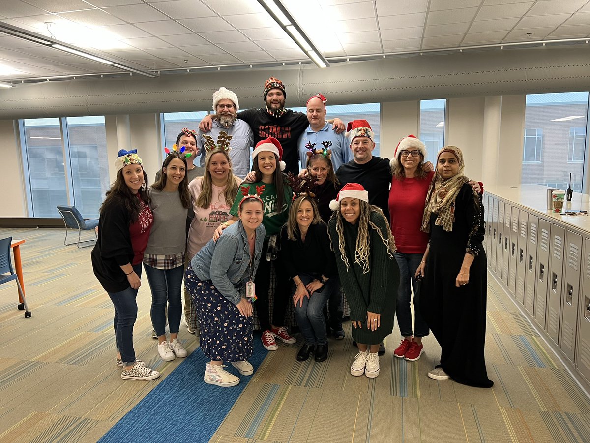 Festive hat or headband day! 8th Grade Squad❤️💚 <a href="/AFMSChargers/">Apex Friendship Middle School</a>