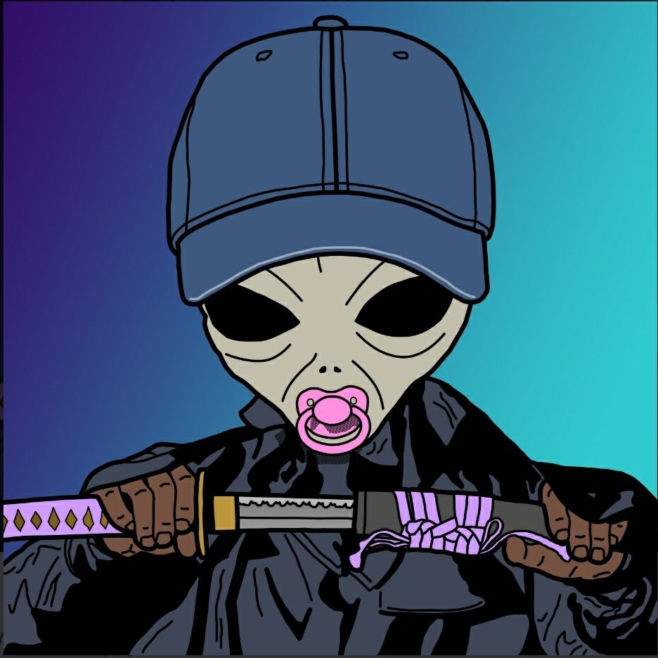 krypto_vagabond's tweet photo. @AYYYliens_nft is an amazing project with an amazing creative department; Frill. Projects like this are more than Art or utility it's community and being a part of something bigger. Support your peoples because it effects you as well. #Respect_due to The Boss and Fam.π½π«΄πΎβπ https://t.co/87X8INocPe