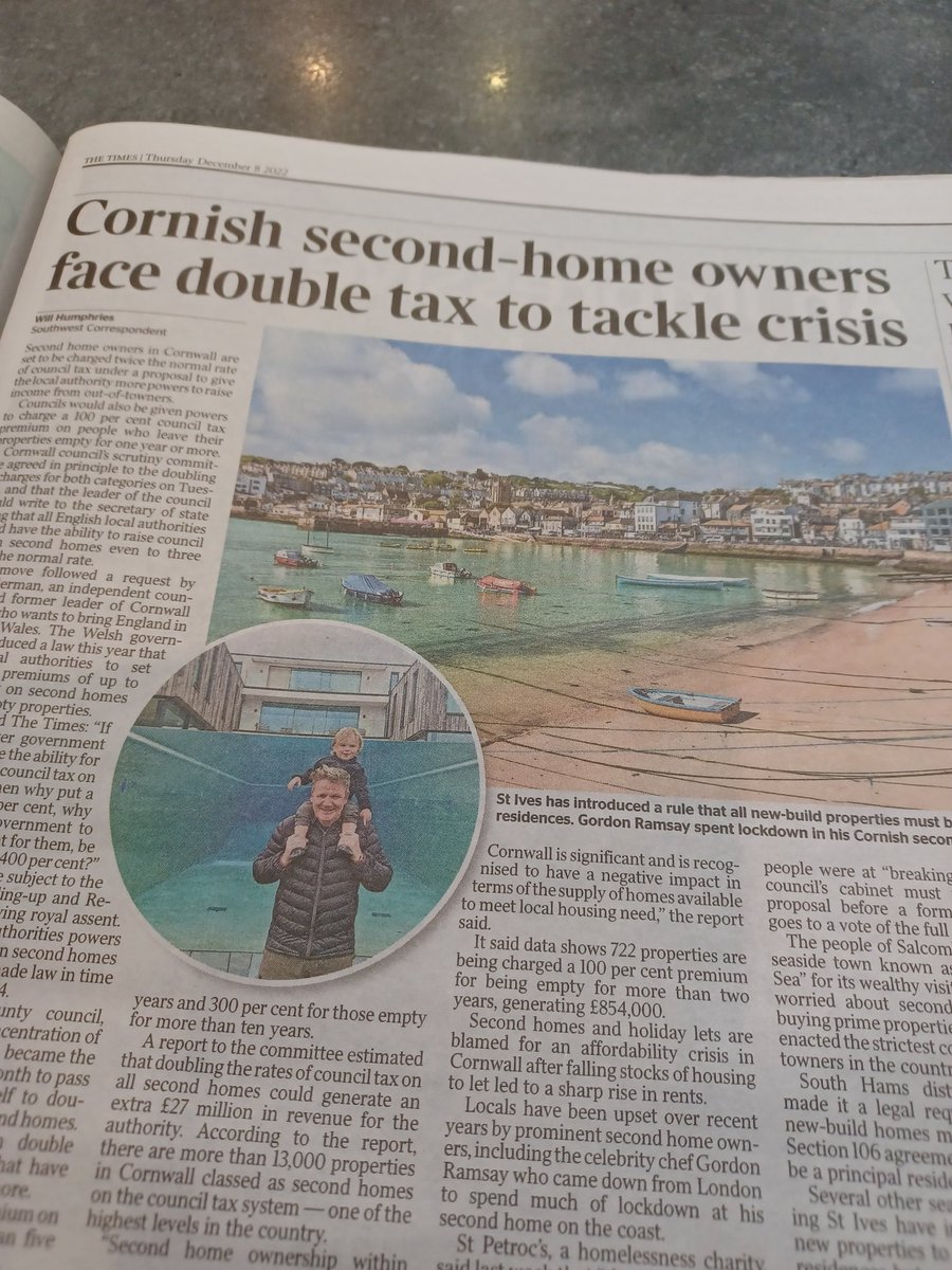 Counsel2Council's tweet photo. Well done Cornwall CC. Maybe hypothecation the additional money to build "#justforcornish" houses for our own Cornish folk. Of course Cornwall welcomes and needs visitors and 2nd homes but not to tge detriment of proper locals. @CornwallCouncil #everyonelse https://t.co/uqusS2Vf8G