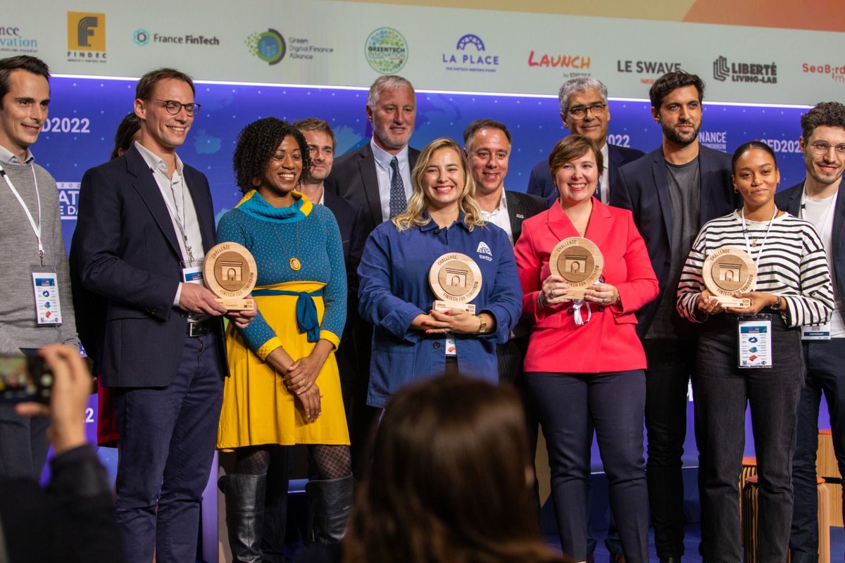 IFD_Paris's tweet photo. 🌱 À l'occasion du #ClimateFinanceDay organisé fin octobre, nous avons décerné les prix du Challenge #FintechForTomorrow ! ⤵️ 1/4 https://t.co/D0otIMTlZz