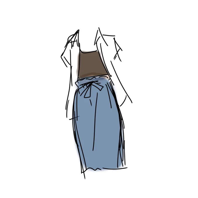 服に迷う度絵を描くタイプ 