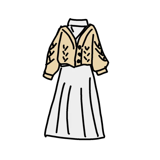 服に迷う度絵を描くタイプ 