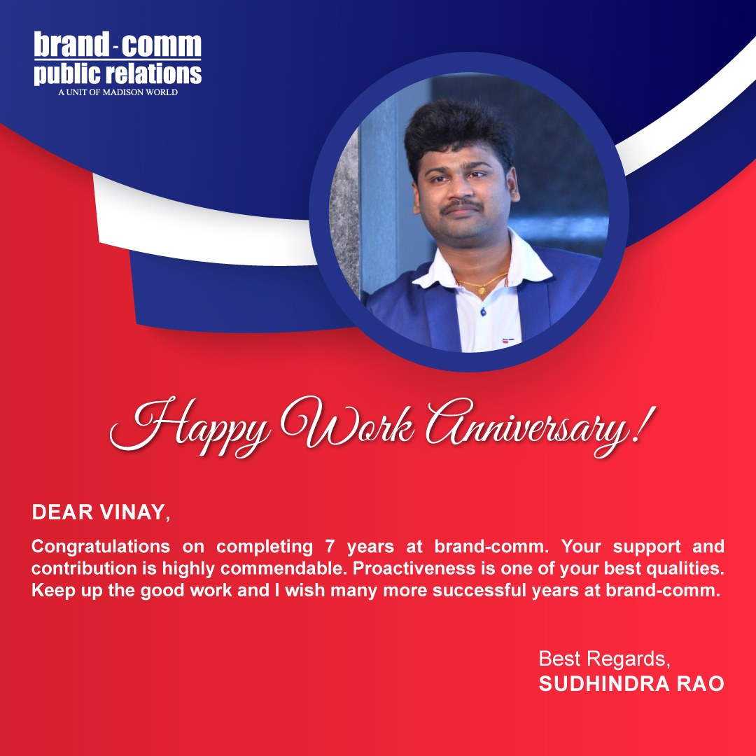 brand_comm's tweet photo. You are meticulous, enterprising and have high standards at work. Your contributions have been a crucial part of our journey. Happy 7th Work Anniversary Vinay!
#brandcomm #workanniversary #anniversary #work #worklife #finance #accounting #accounts https://t.co/jB4Folhbk1