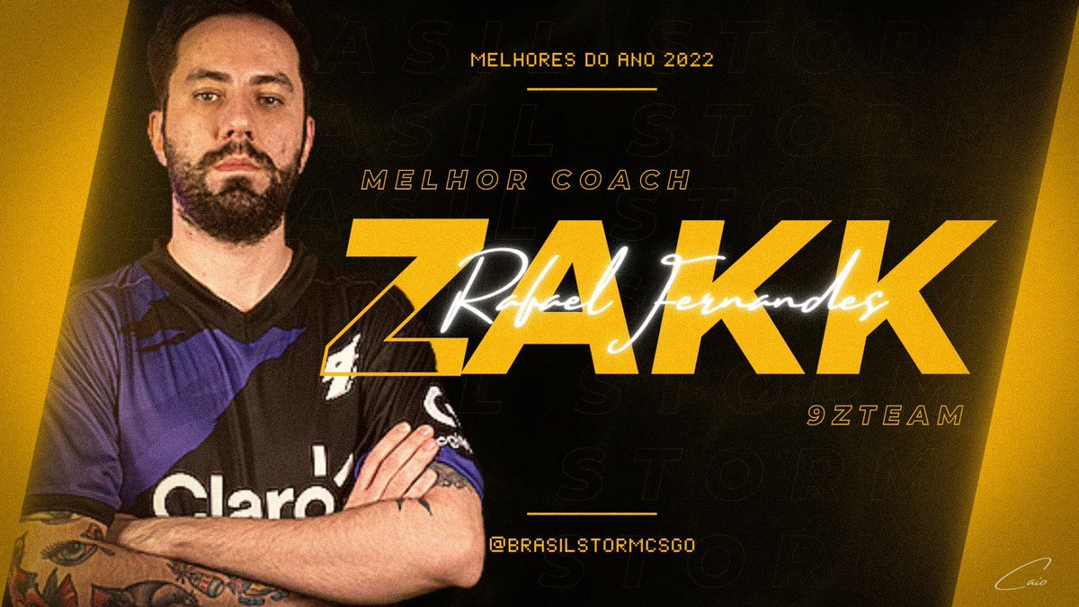 brasilstormCS's tweet photo. 🏆 Zakk é eleito o Melhor Coach de 2022! 

O Coach da @9zTeam recebeu 53% dos votos do público e 56% dos votos do juri!

🏅 @zakkfps 
🎨 @caioartdesign https://t.co/HfRiLYhN5N