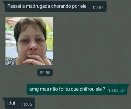 sério, como pode