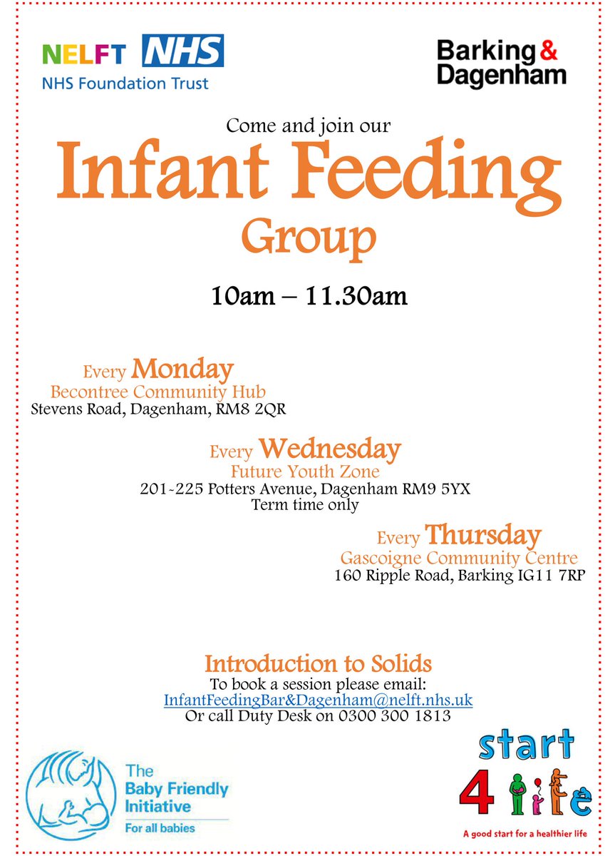 B&D Health Visiting (@hv_bardag) on Twitter photo Infant Feeding Cafes across Barking and Dagenham <a href="/NELFT/">North East London NHS Foundation Trust (NELFT)</a> <a href="/lbbdcouncil/">Barking and Dagenham Council</a>
<a href="/coutts_joy/">Joy coutts</a>
<a href="/melwilliams21/">mel williams #onceanursealwaysanurse</a> Infant Feeding Cafes across Barking and Dagenham <a href="/NELFT/">North East London NHS Foundation Trust (NELFT)</a> <a href="/lbbdcouncil/">Barking and Dagenham Council</a>
<a href="/coutts_joy/">Joy coutts</a>
<a href="/melwilliams21/">mel williams #onceanursealwaysanurse</a>