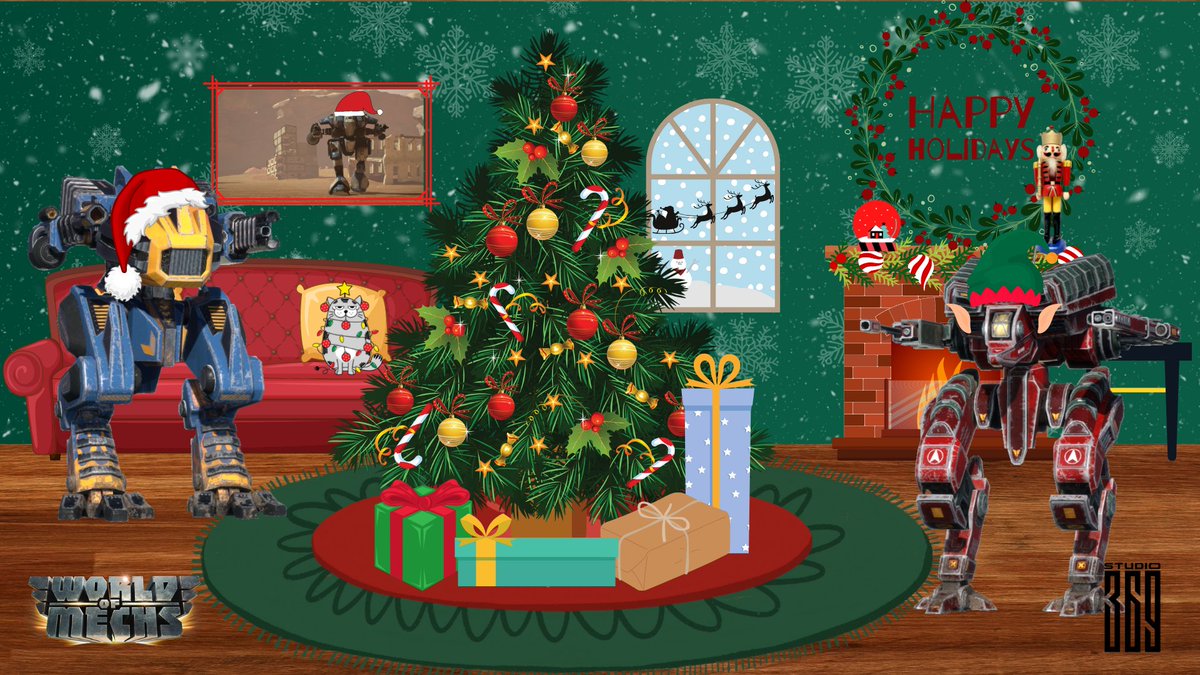 🎄Happy Holidays🎄

⚠️Be sure to get to the presents before the mechs do ⚠️