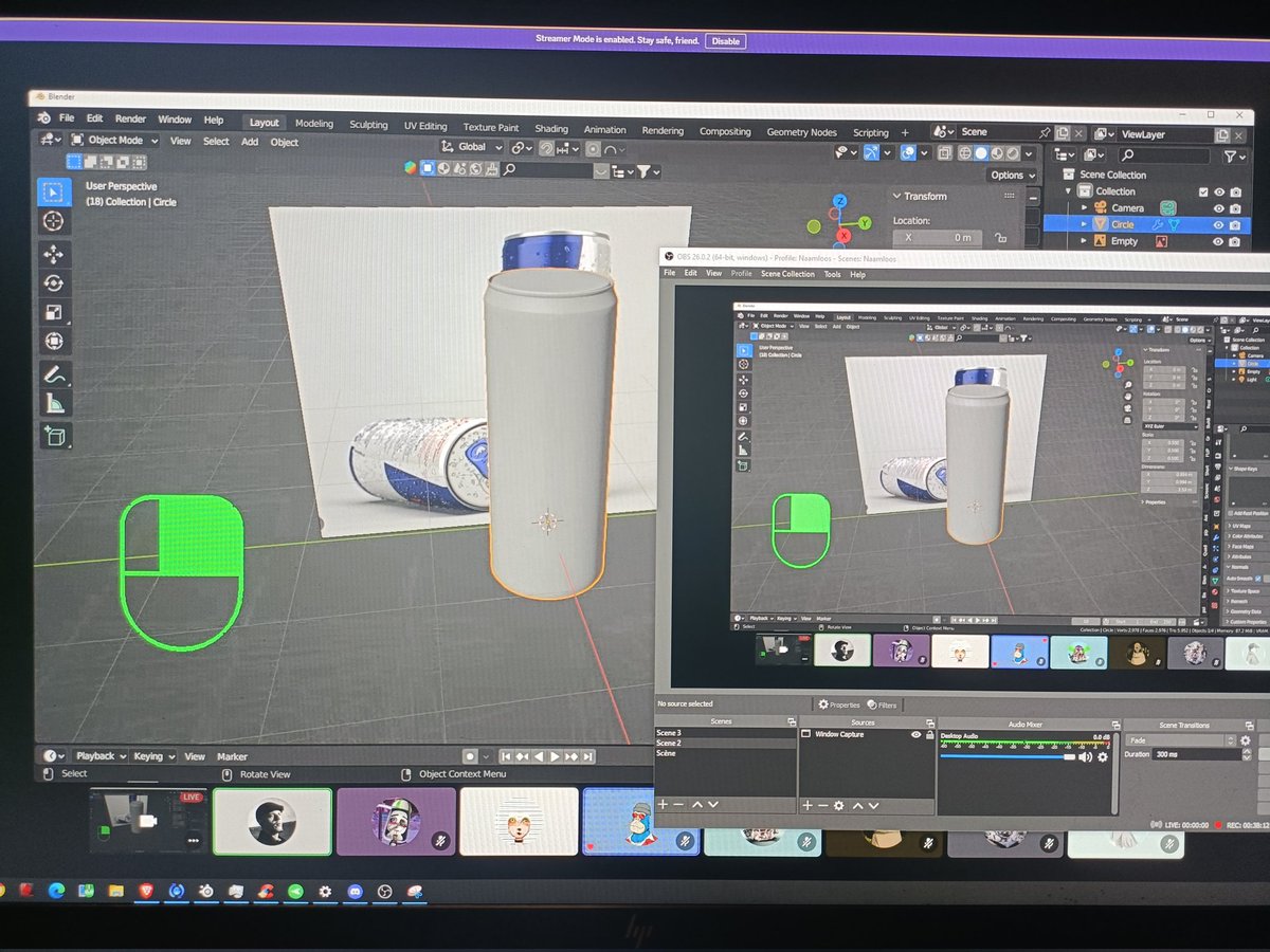 DeBullVader's tweet photo. We had an awesome 3th (3d) Blender Masterclass yesterday at @BakedUniverse! Our artist @defo_q is sharing his skills with anyone that holds a Piffle Puppet. 
They are building an #CreativeArmy

Find out more on our discord: 
https://t.co/x4JIgEduS3
#BNB #Blender #BNBchainNFTs https://t.co/5zdw9TjhRy