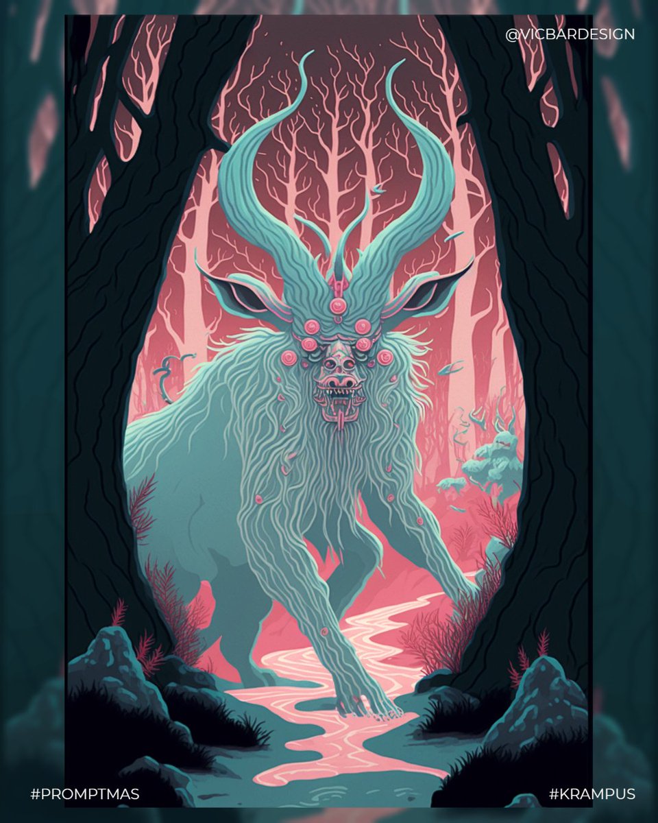 LoudRedNoise's tweet photo. Best behave before Krampus comes to take you.

PROMPTMAS Day 8: KRAMPUS

#PROMPTMAS #AICC_IO #AICCCREATORS #vicbardesign #artificialinspiration #midjourney #aicommunity #krampus #surreal #swirls #krampusnight #adobeexpress #aiartist https://t.co/2IVkeL1aOv