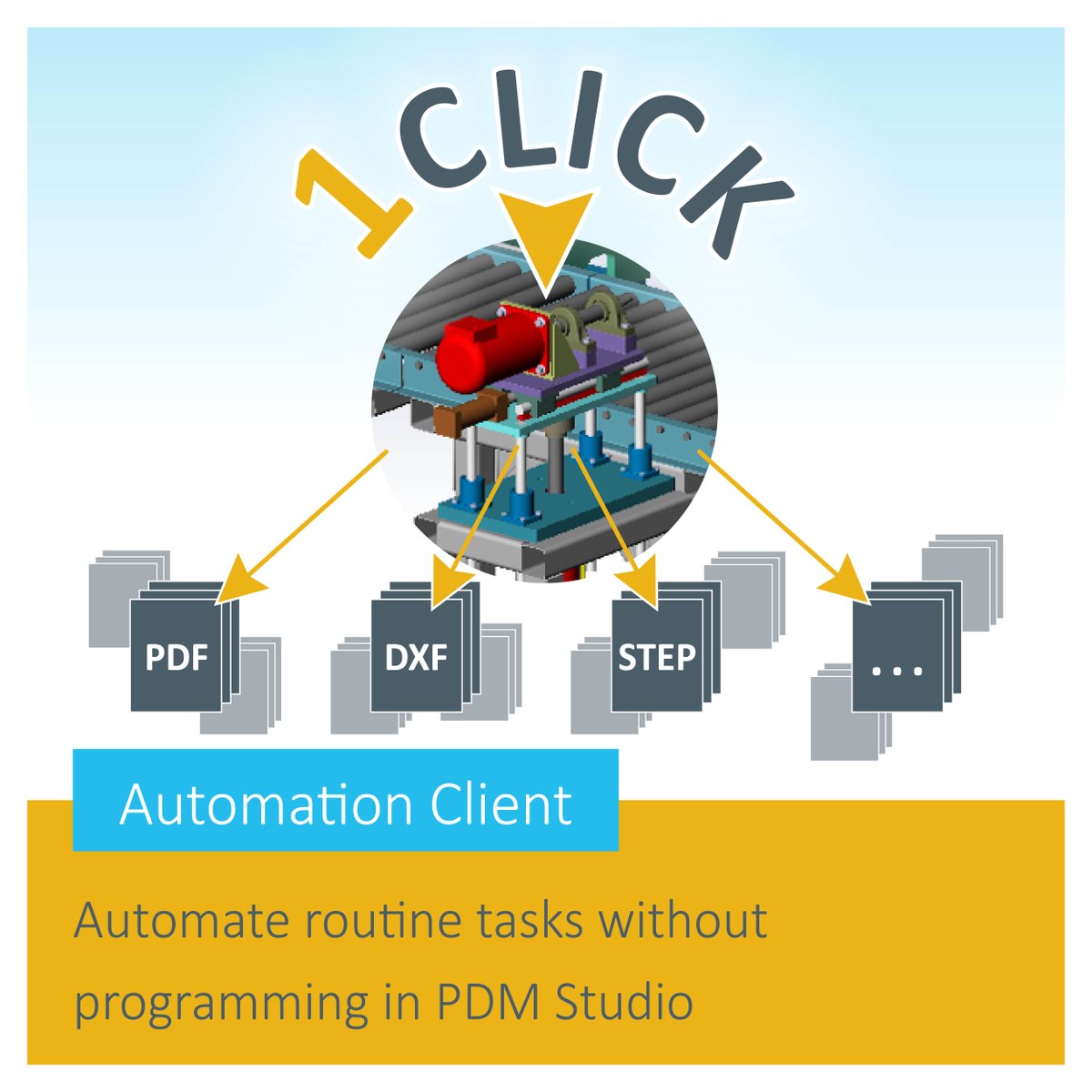 CAD_Partner's tweet image. Many routine tasks that are processed manually can be automated with the #PDM Studio #Automation Client without effort and high costs. In addition to Solid Edge, it now also supports the integration with NX, Inventor or Solidworks: bit.ly/3iOwT4Z