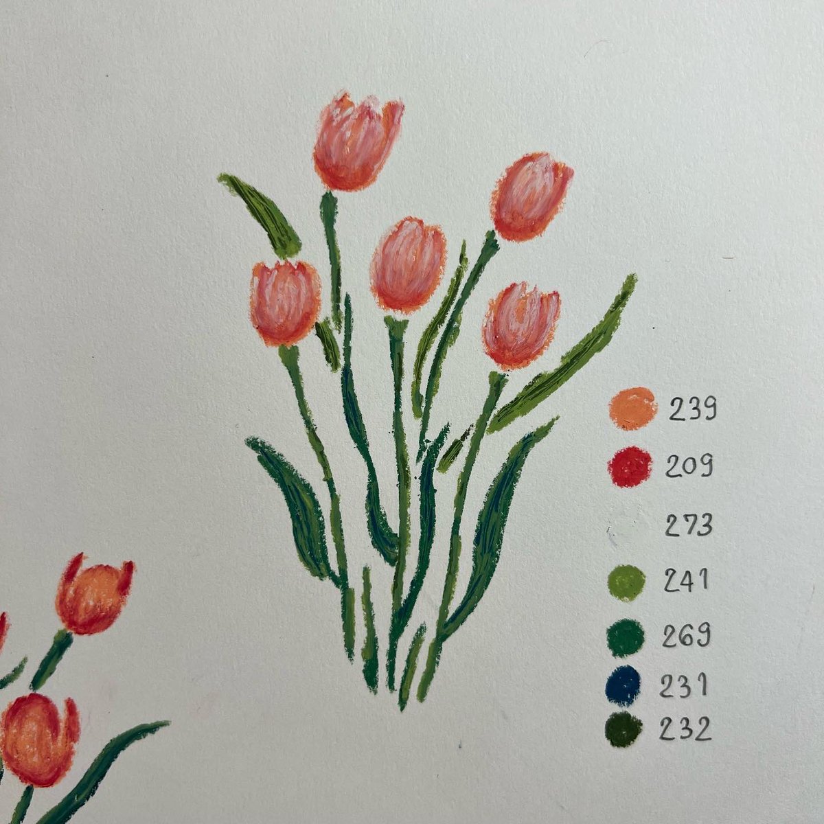 กลายเป็นดอกไม้ประจำตัวซะแล้ว 🌷🤏🏻🪄
#ทิชาสิวาด #oilpastel #สีชอล์ค #สีชอล์ก #mungyo