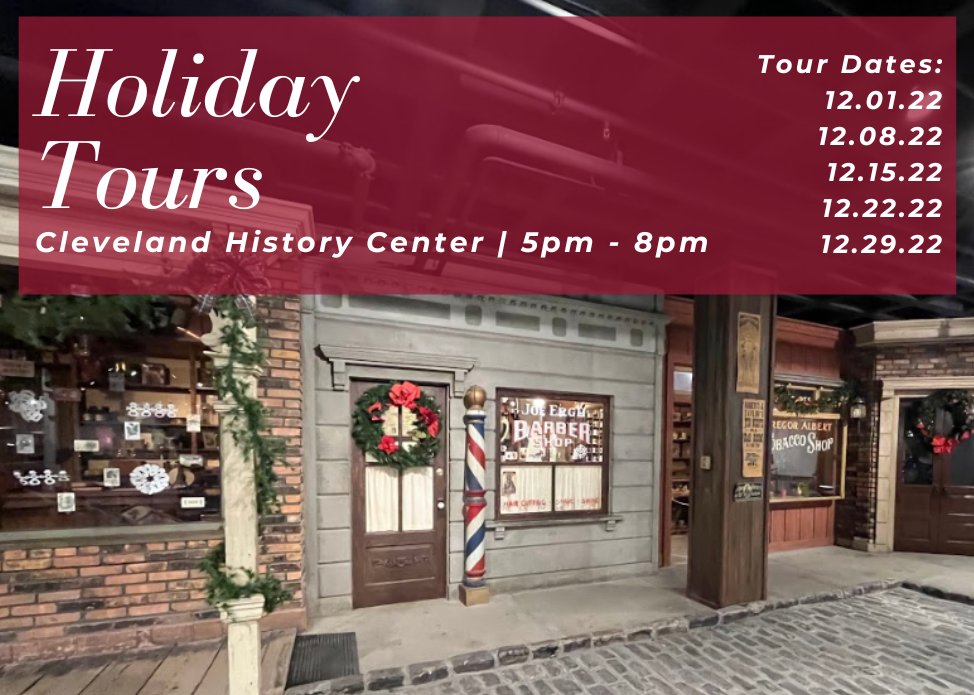 CleStartsHere's tweet photo. Tickets still open for tonight's holiday tours!  Come experience the ethnic and nostalgic holiday traditions of Cleveland.  https://t.co/CrFzlnuHpI
#clestartshere https://t.co/NJGXgfWKol