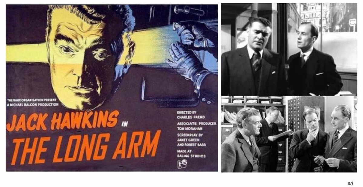 SaveRedlandLibr's tweet photo. 2:15pm TODAY on @Film4         👌Worth a Watch👌

The 1956 #Crime film🎥 “The Long Arm” directed by #CharlesFrend from a screenplay by Robert Barr &amp; #JanetGreen and based on a story by #RobertBarr

🌟#JackHawkins #JohnStratton #DorothyAlison #MichaelBrooke

#FilmNoir https://t.co/OnKiHIpEh3