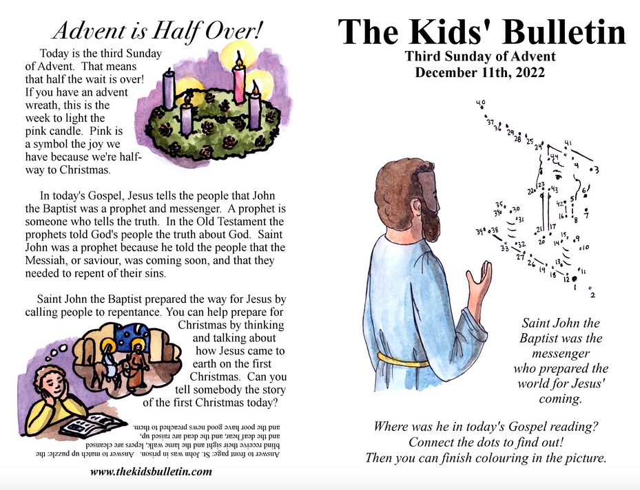 olssac's tweet photo. Please share the December 11 edition of the Kids Bulletin with your children. In this upcoming week's issue, you will read that it is time to light the pink candle if you have an advent wreath in your home. #advent #pinkcandle #Catholicschool #merrychristmas https://t.co/74SCLcpXmw