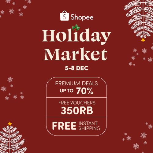pinklecactoos's tweet photo. SPESIAL dari HOLIDAY MARKET: Ada Voucher Diskon S/D 50RB buat kamu! 👌🏻✨   Gabung grup Shopee-ku sekarang sekarang juga dan ajak temanmu!. Langsung klik di sini 👉 https://t.co/g0PJ3NWl6q https://t.co/mWxSRyb0kJ