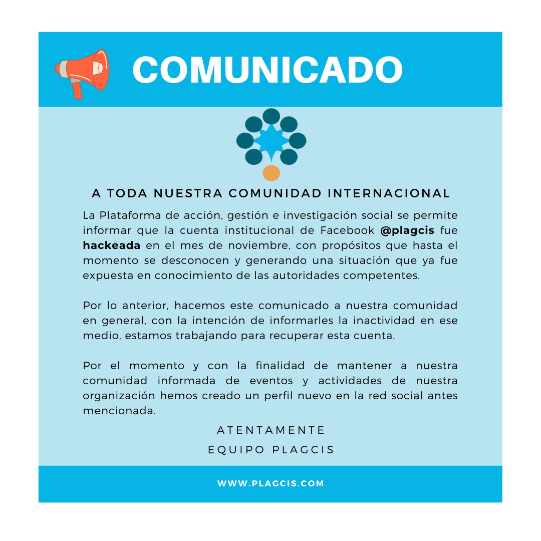 plagcis's tweet photo. ¡Atención! 

Cuenta en Facebook 

https://t.co/BQ3L8IpmlD https://t.co/CHLwlA4tcd