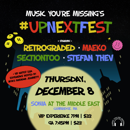MidEastClub's tweet photo. Music You’re Missing’s #UPNEXTFEST
Dec 08, 2022 7:45 PM
Sonia
Age 18+
TIX
https://t.co/MkaMBw6GcZ https://t.co/7OWDNQWi1n