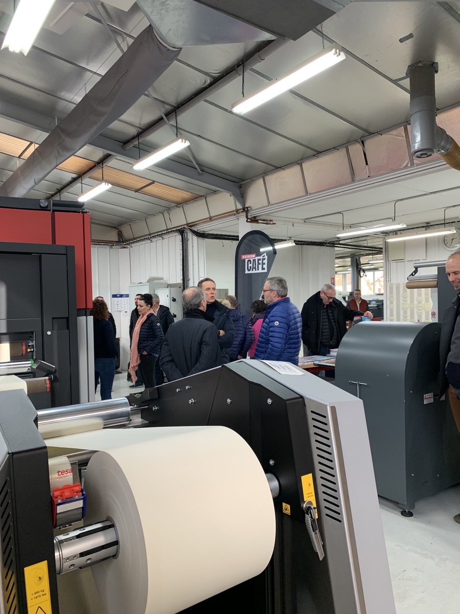 Good turn up at our Xeikon Café on Tour #imprimeriebouley #France Lots of knowledge being shared