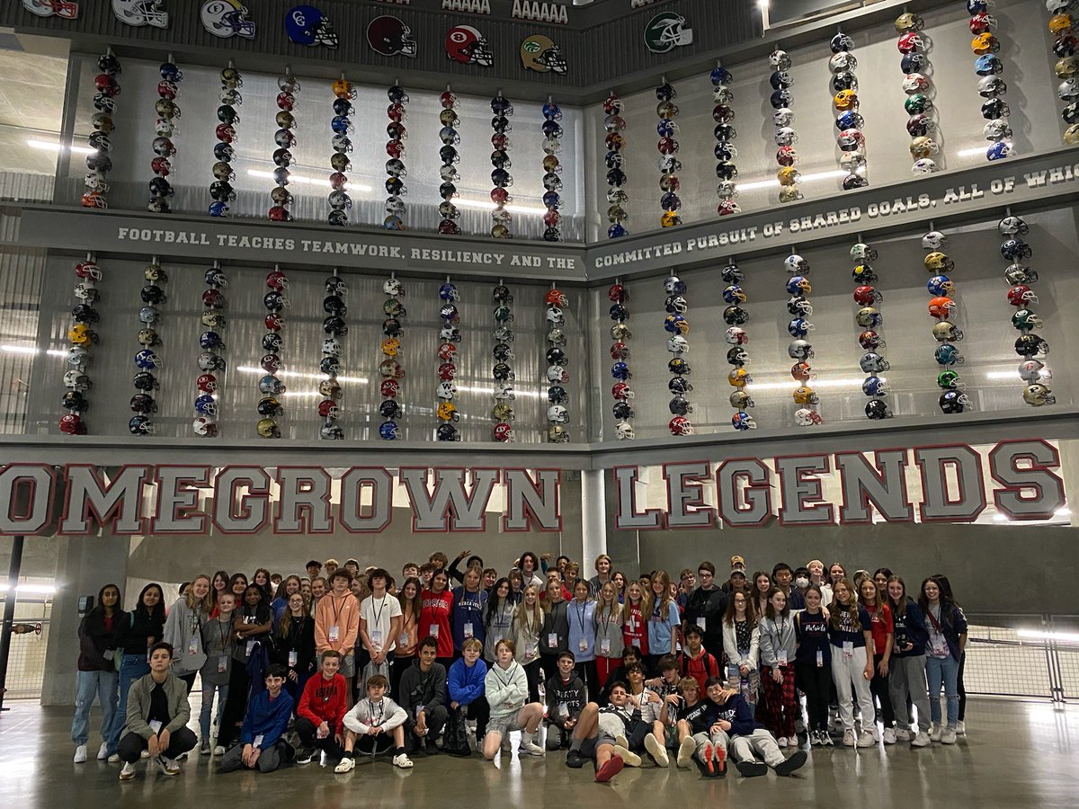 LibertyMDL's tweet photo. LMS 8th grade students visited Mercedes Benz Stadium and The College Football Hall of Fame for their winter field trip. Our Patriot students received many compliments for their respect and great behavior. #libertyms https://t.co/BlTw9SnW9G