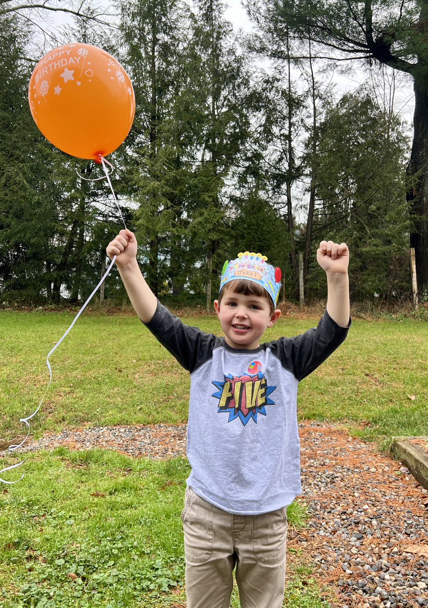 TGPeeches's tweet photo. Happy 5th birthday to our boy! We loved celebrating you yesterday 🧡 #thisisfive #PMPeeches #hvrsdpk @Dr_BethHoffman @TollGateGrammar https://t.co/NO6p4BHzXe